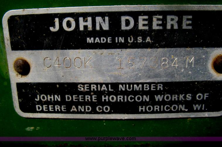 image for item AV9088 John Deere 400 garden tractor