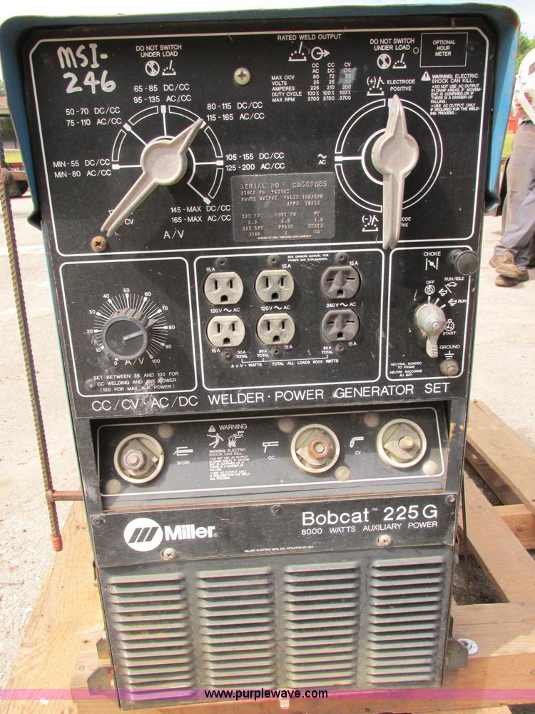 image for item F5241 Miller Bobcat 225G welder/generator
