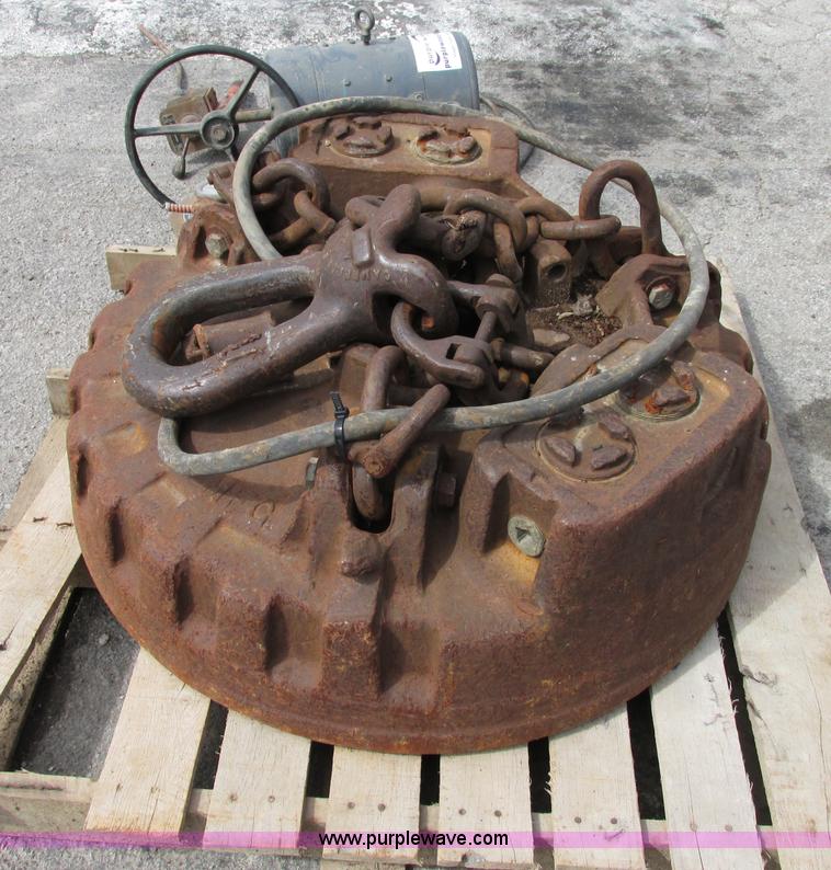 image for item F5242 Elect Cont'R and Mfg. scrap magnet with generator and switch