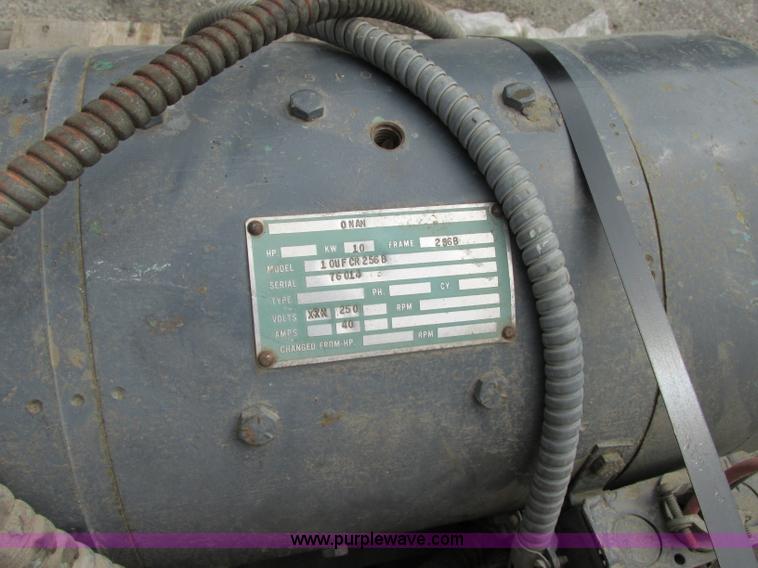 image for item F5243 Onan D6 generator and control box