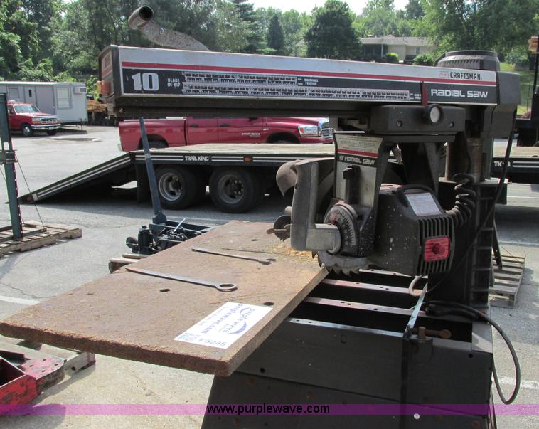 image for item F5245 Craftsman 10" radial arm saw