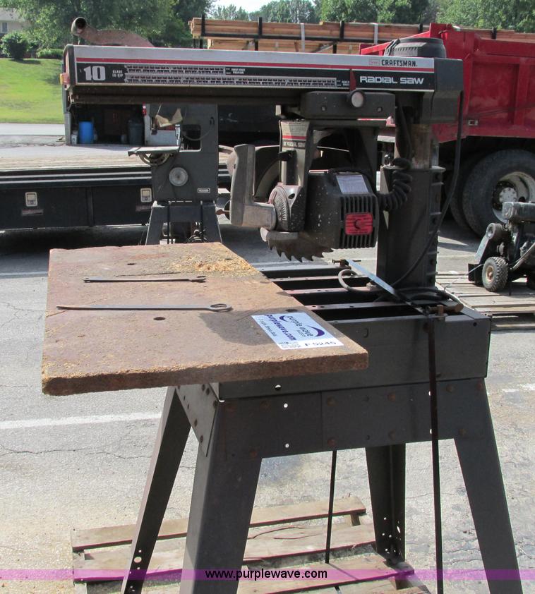 image for item F5245 Craftsman 10" radial arm saw