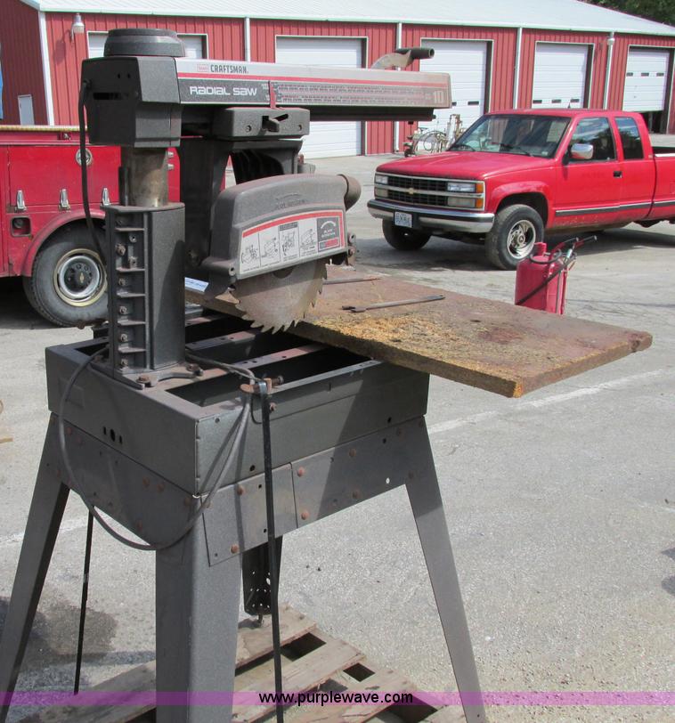 image for item F5245 Craftsman 10" radial arm saw
