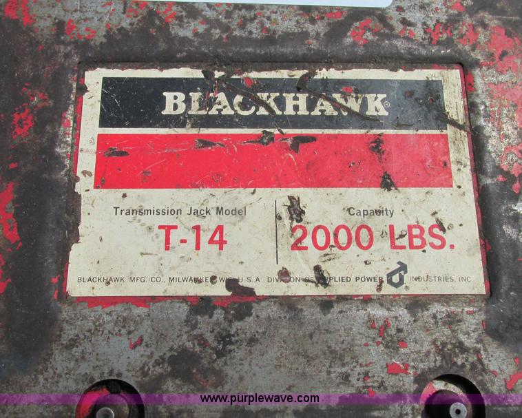 image for item F5246 Blackhawk T-14 transmission jack