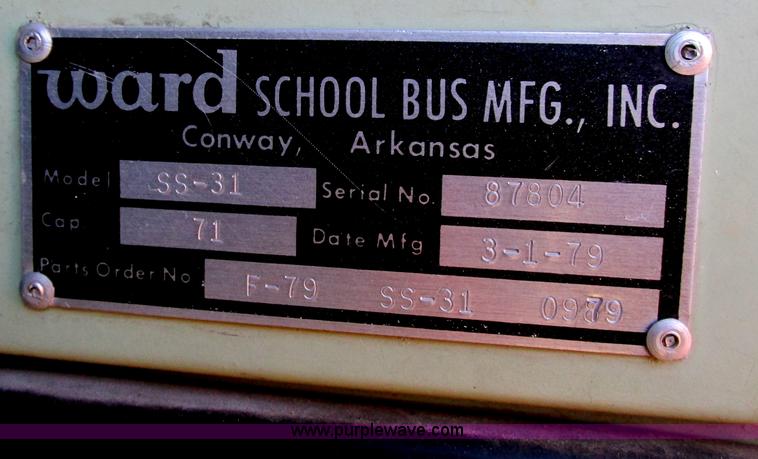 image for item F5314 1979 GMC 6000 SS-31 school bus