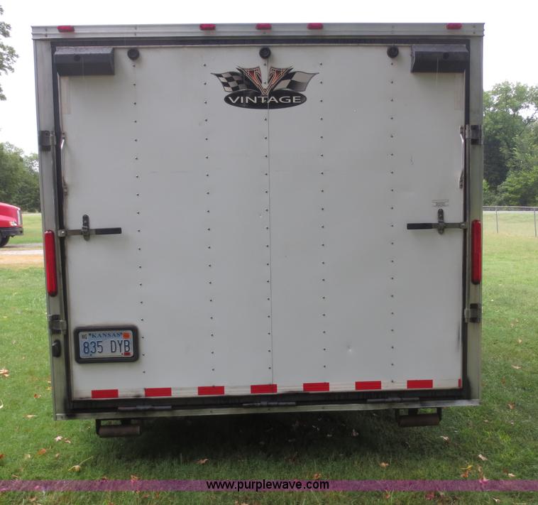 image for item F6658 2008 Vintage 0L844GN enclosed car hauler trailer