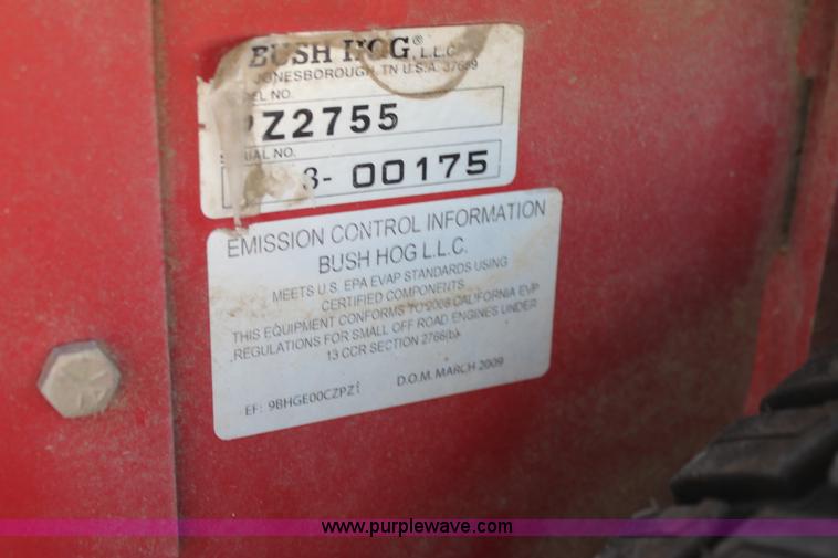 image for item G4230 Bush Hog PZ2755 ZTR lawn mower