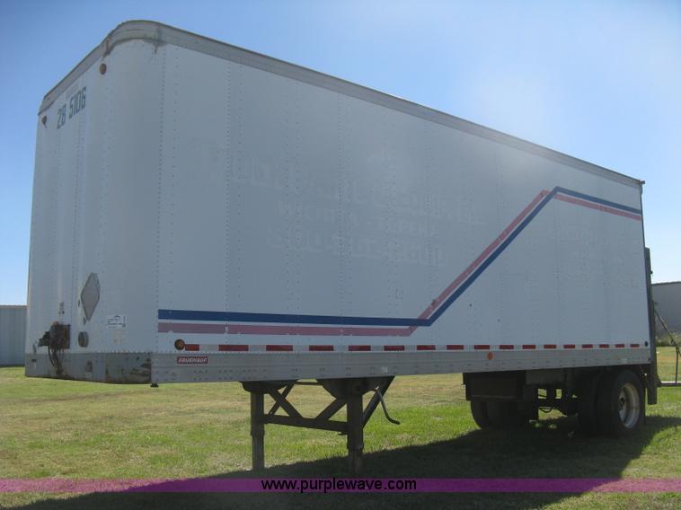 image for item H6278 1990 Fruehauf F889-NF1-28W pup dry van trailer