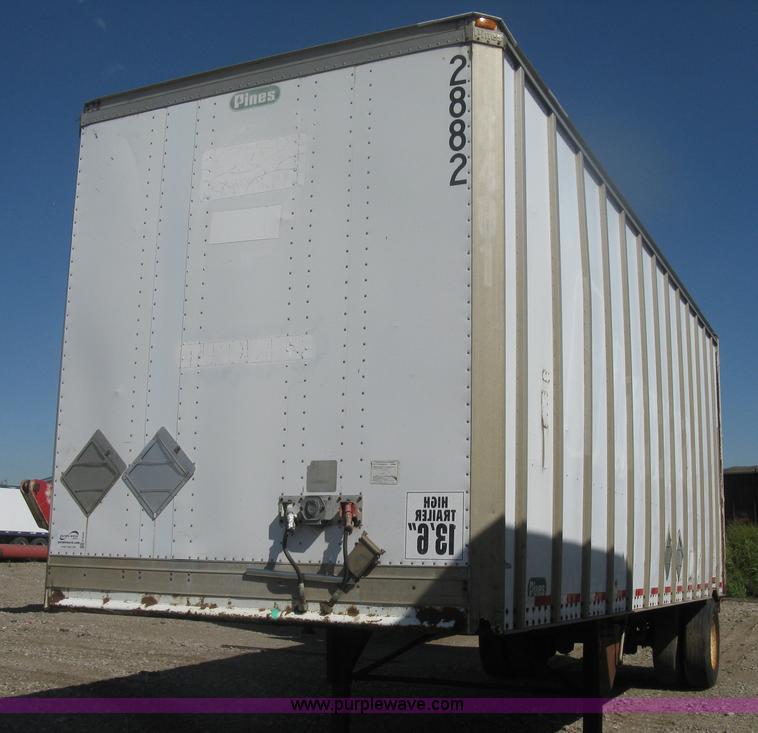 image for item H6344 1987 Pines 28' dry van trailer