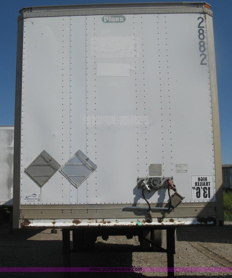 image for item H6344 1987 Pines 28' dry van trailer