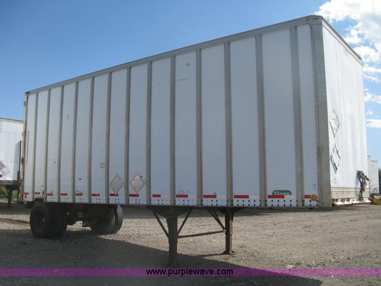 image for item H6345 1987 Pines 28' dry van trailer