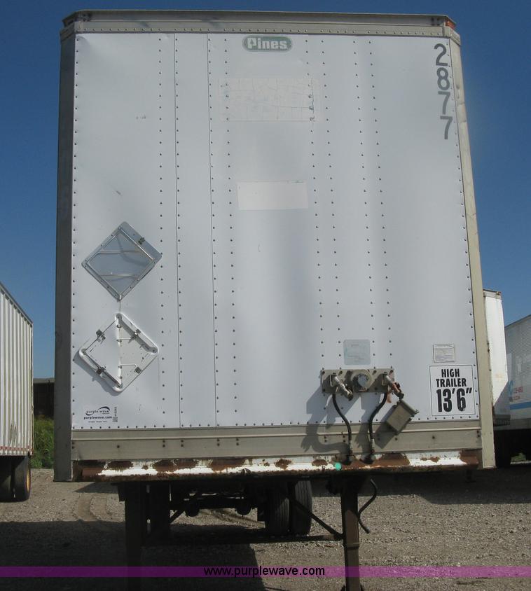 image for item H6345 1987 Pines 28' dry van trailer