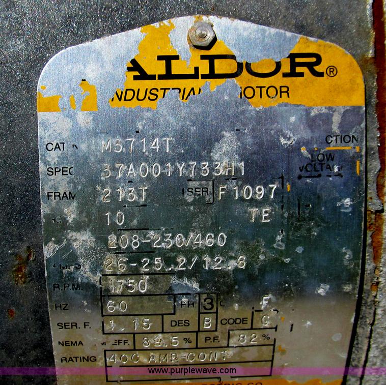 image for item O9209 Crown Barnes pump with Baldor electric motor