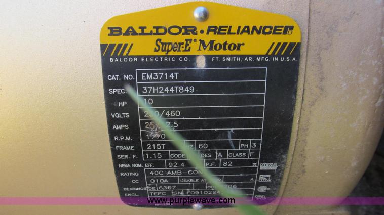 image for item O9210 Crown Barnes pump with Baldor electric motor