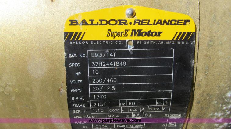 image for item O9213 Crown Barnes pump with Baldor electric motor