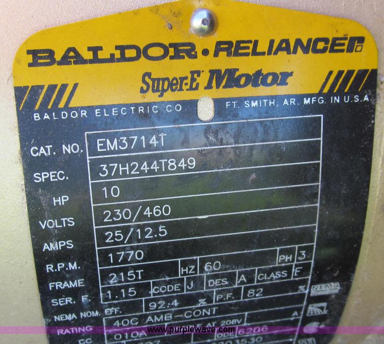 image for item O9218 Crown Barnes pump with Baldor electric motor