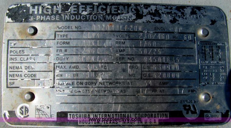 image for item O9228 Crown Barnes pump with Toshiba electric motor