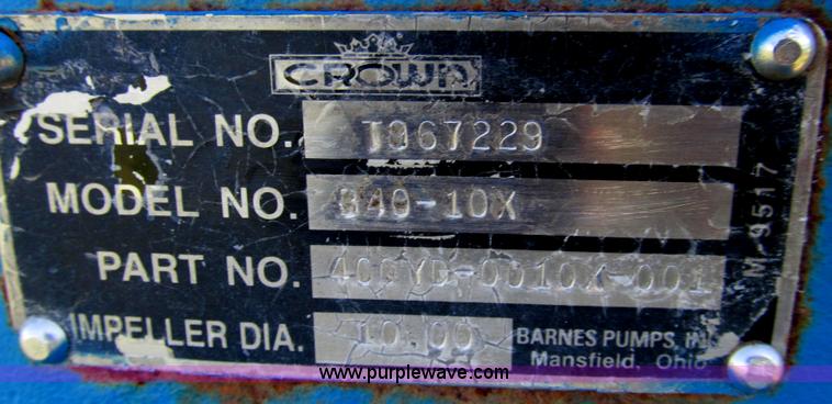 image for item O9235 Crown Barnes pump