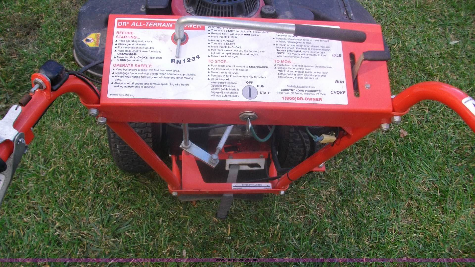 DR All Terrain lawn mower in Wamego, KS Item C1474 sold Purple Wave