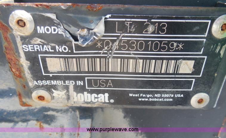 image for item AL9635 2007 Bobcat LT213 trencher attachment