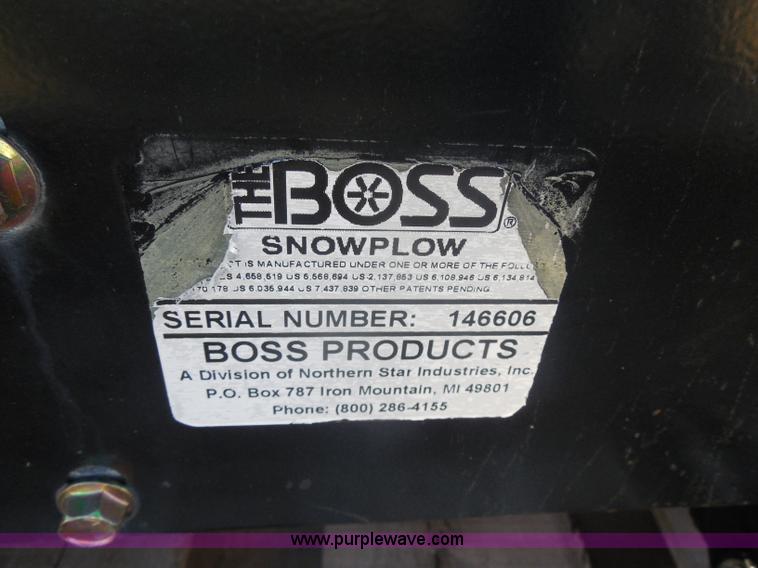 image for item AL9648 2010 Boss RT3 Power-V XT snow plow