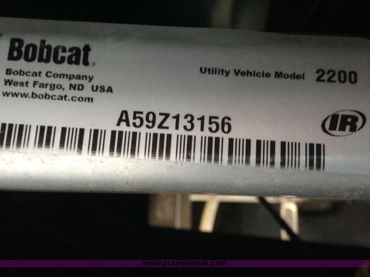 image for item AL9652 2009 Bobcat 2200 utility vehicle