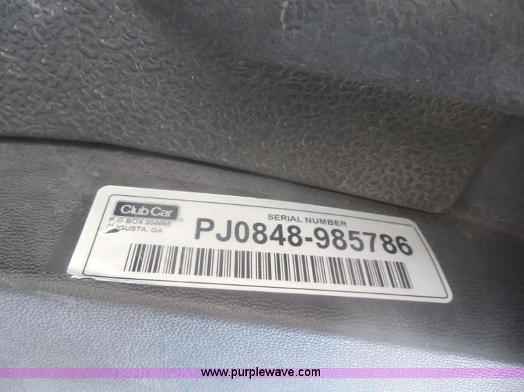 image for item I1327 2008 Club Car golf cart