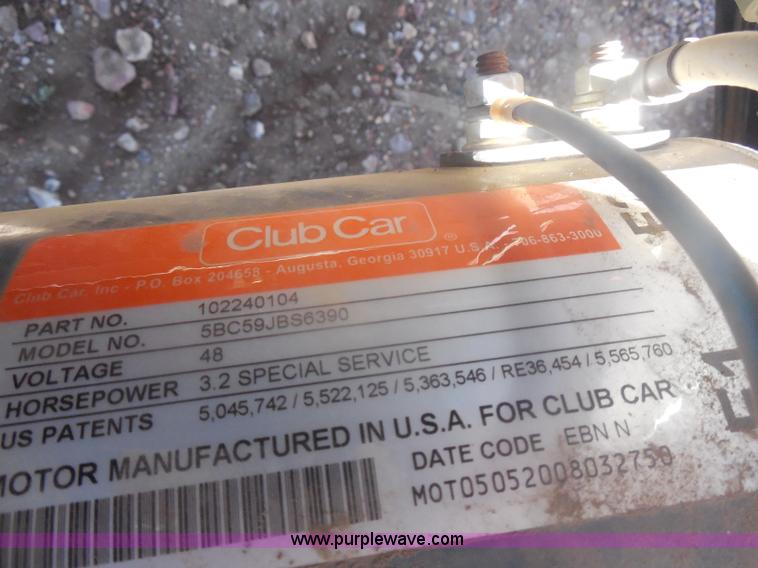 image for item I1330 2008 Club Car utility vehicle