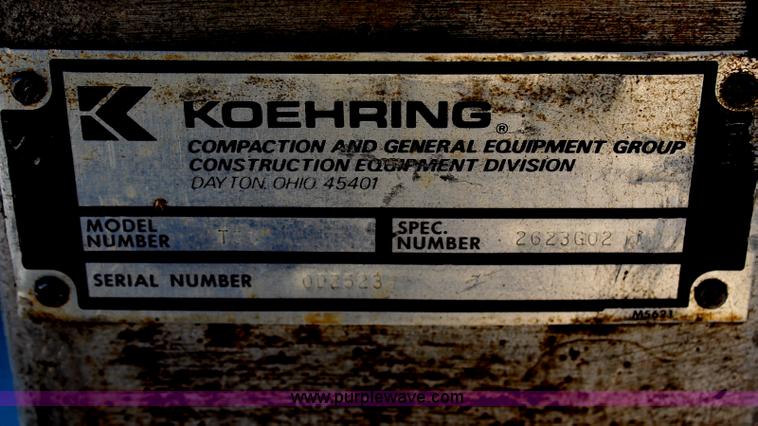 image for item AU9357 Koehring T50 compactor