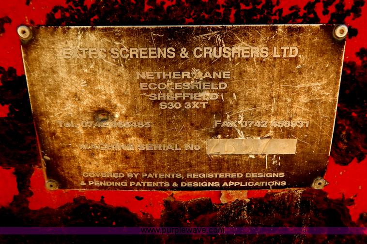 image for item B5874 Extec 5000 portable conveyor screen plant