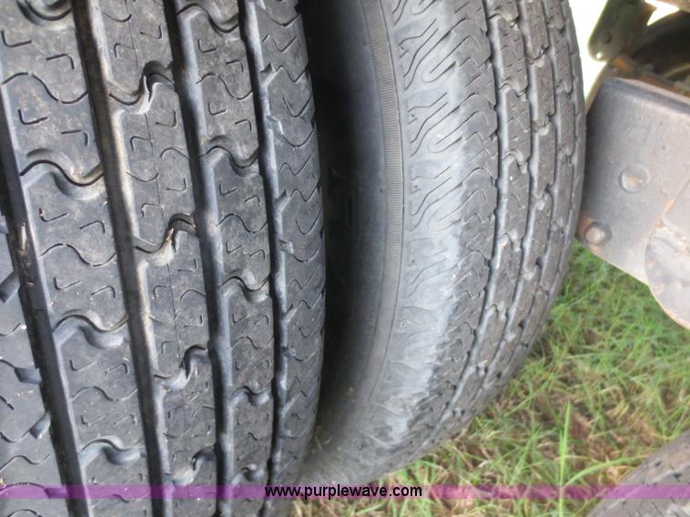 image for item D5920 2011 shop built flatbed trailer