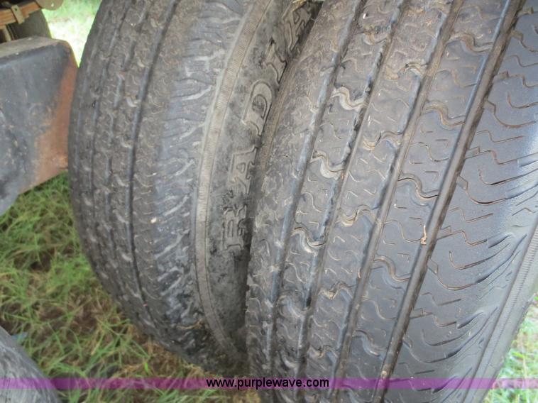 image for item D5920 2011 shop built flatbed trailer