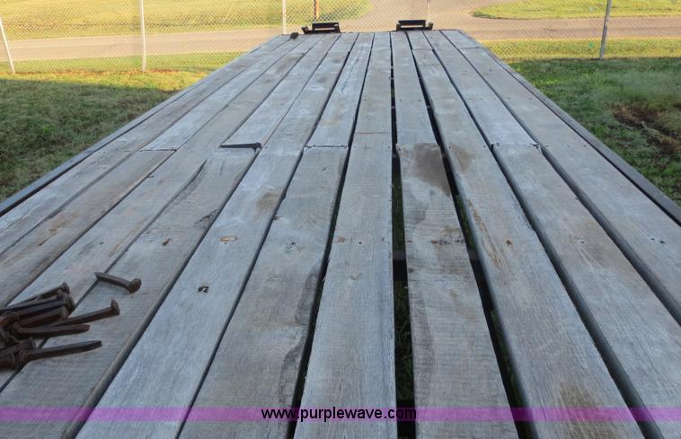 image for item D5920 2011 shop built flatbed trailer