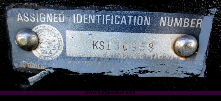 image for item D5920 2011 shop built flatbed trailer