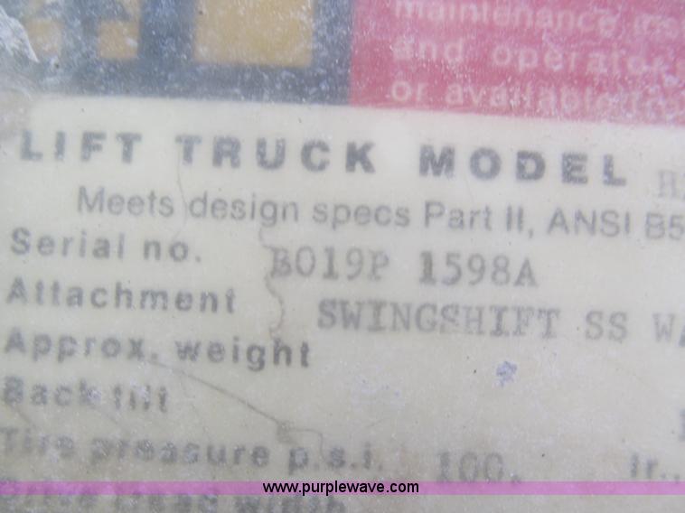 image for item E5964 Hyster H300B forklift