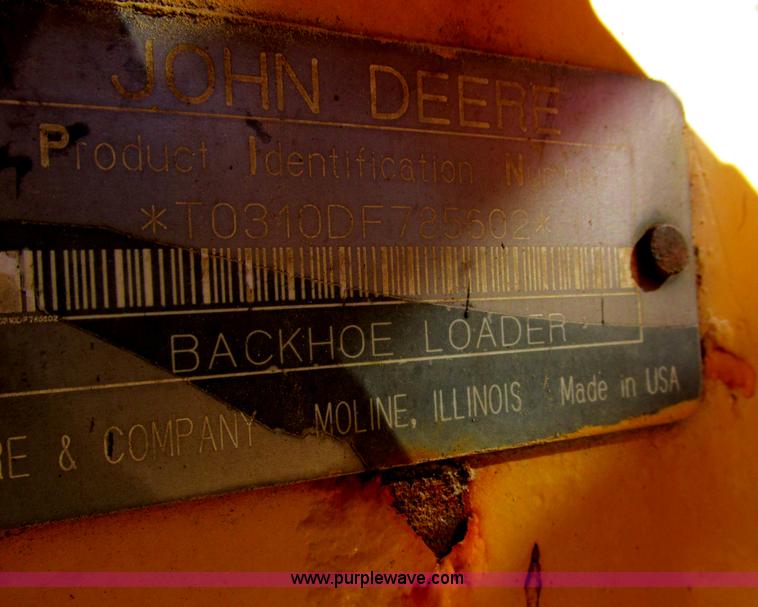 image for item E7405 1992 John Deere 310D backhoe