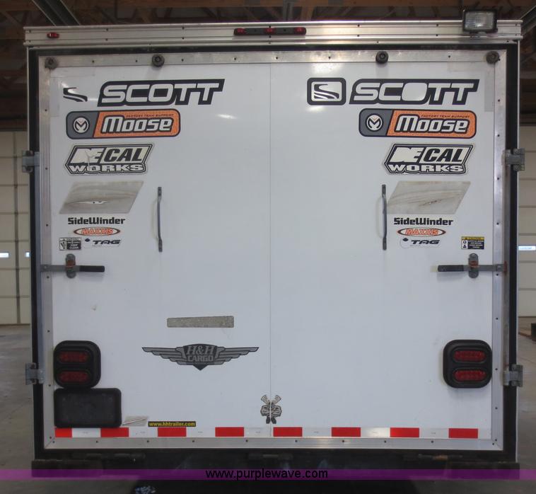 image for item F4402 2002 H&H 28' cargo trailer with living quarters