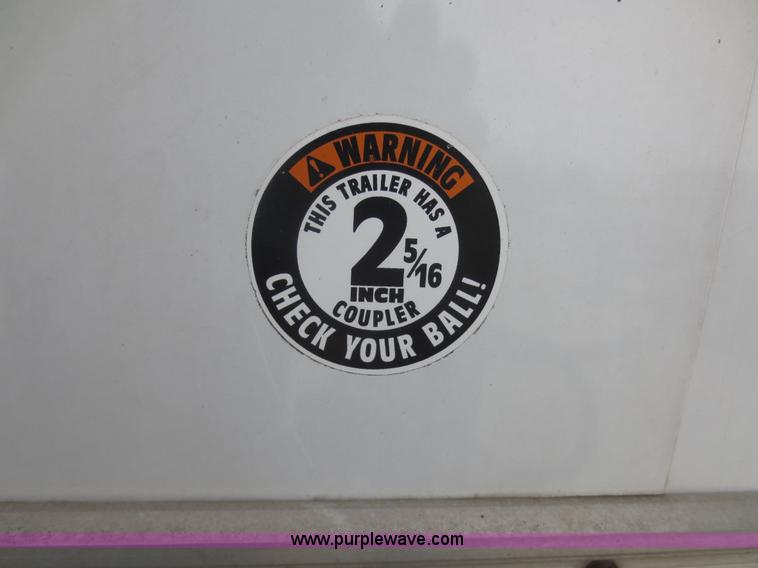 image for item F4402 2002 H&H 28' cargo trailer with living quarters