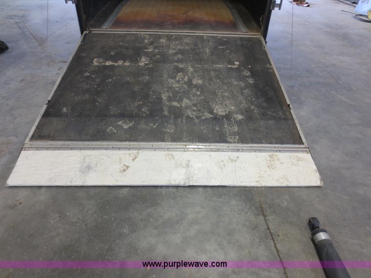 image for item F4402 2002 H&H 28' cargo trailer with living quarters