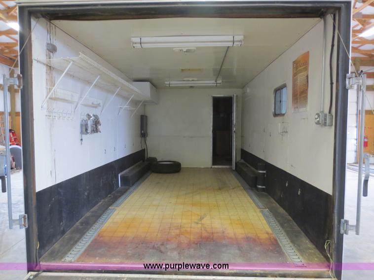 image for item F4402 2002 H&H 28' cargo trailer with living quarters