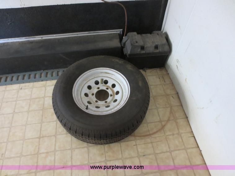 image for item F4402 2002 H&H 28' cargo trailer with living quarters