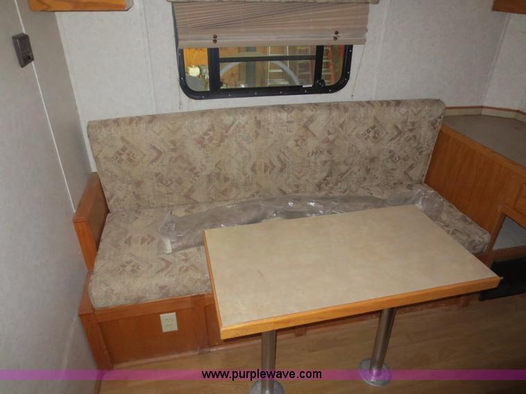 image for item F4402 2002 H&H 28' cargo trailer with living quarters