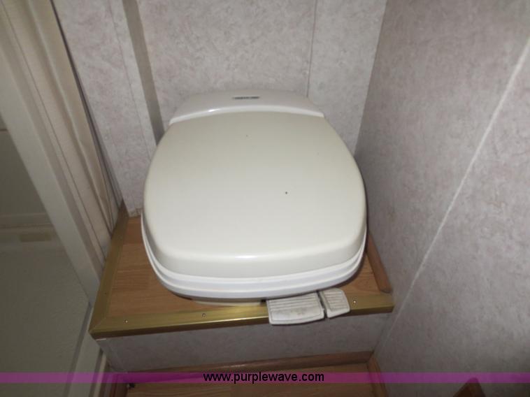 image for item F4402 2002 H&H 28' cargo trailer with living quarters