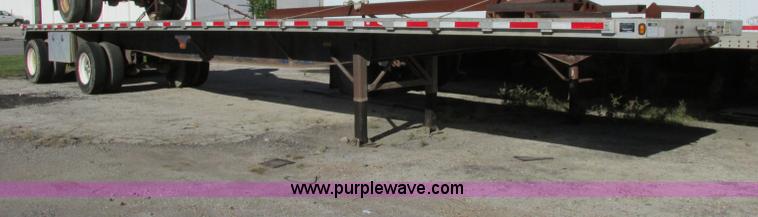 image for item F5304 1999 Fruehauf 48' flatbed spread axle trailer