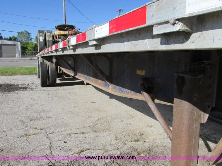 image for item F5304 1999 Fruehauf 48' flatbed spread axle trailer