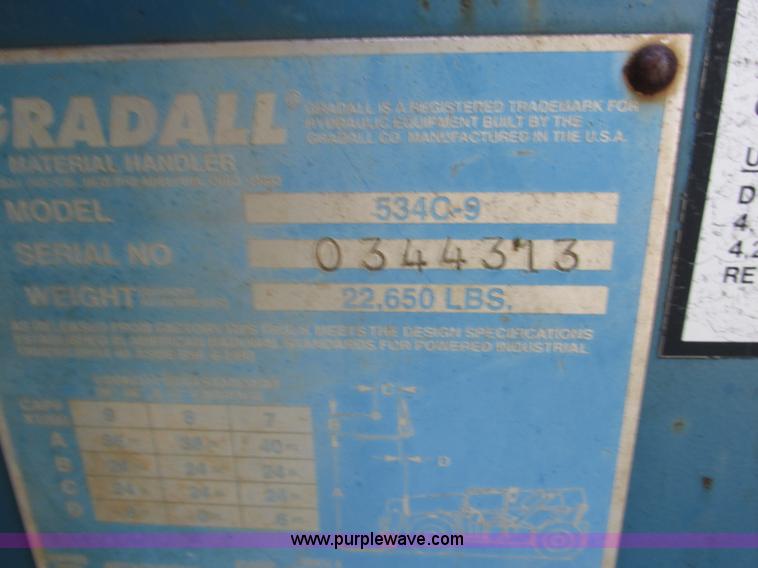 image for item F5307 Gradall 534C-9 telehandler