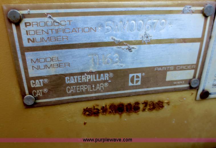 image for item F6688 1996 Caterpillar TH63 telehandler