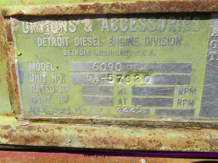 image for item G3011 Detroit Diesel 6-71 diesel engine core