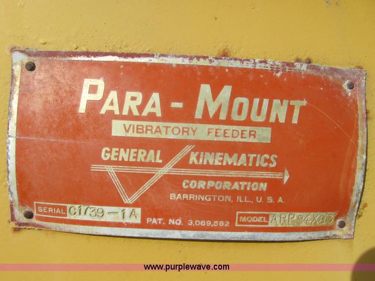 image for item G3045 Para-Mount ARP vibratory feeder