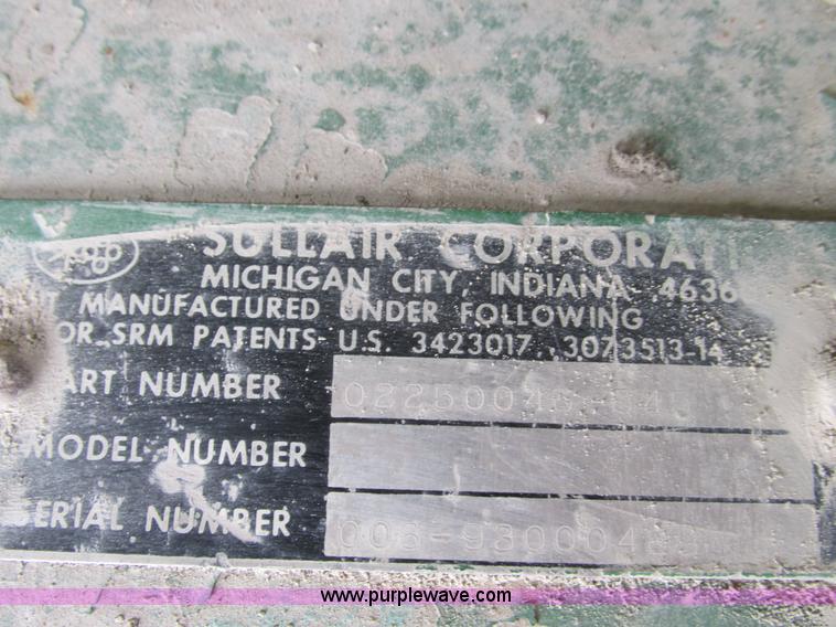 image for item G3047 Sullair 7500TQ air compressor
